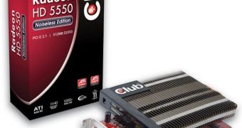 Club3D launches fanless HD 5550 graphics adapter