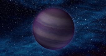 This is a rendition of a brown dwarf