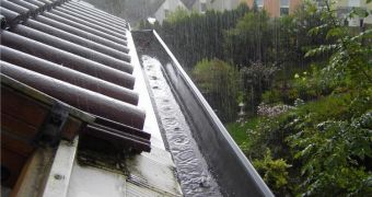Slopped roofs are most efficient at rainwater collection