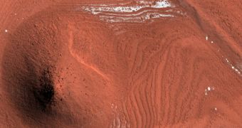 Mars' crater mound