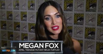 Megan Fox stops by Comic-Con 2014 in San Diego to promote “Teenage Mutant Ninja Turtles”