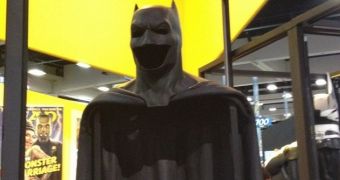 Batman’s cape and cowl, as will be worn by Ben Affleck in “Batman V. Superman: Dawn of Justice”