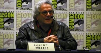 Director George Miller talks about his upcoming film “Mad Max: Fury Road” at Comic-Con 2014