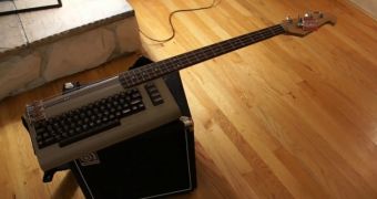 Commodore 64 turned into a an electro-guitar