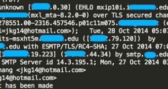 Email headers hint at EDU domain being compromised