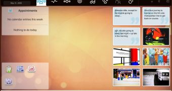 Screen grab of Ubuntu Moblin Remix (beta technology; not released)