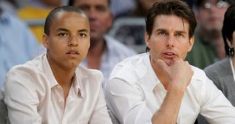 Connor Cruise and his father, actor Tom Cruise