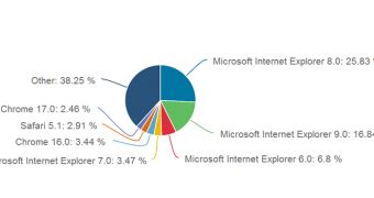 IE8 was the most popular browser last year