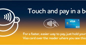 Visa advertisement for contactless credit cards
