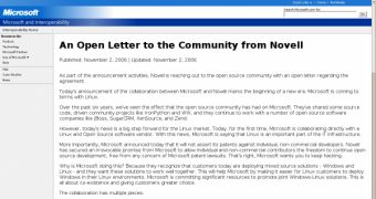 Open letter to the Community from Novell