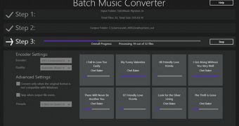 Batch Music Converter is offered free of charge on Windows 8 builds