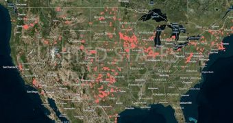 Interactive map documents wind farms in the US
