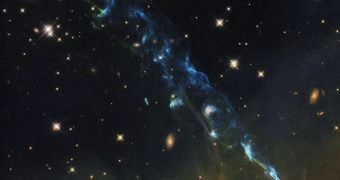 Cosmic Skyrocket Revealed by Hubble