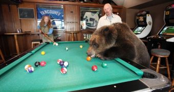 Couple has a grizzly bear as their pet