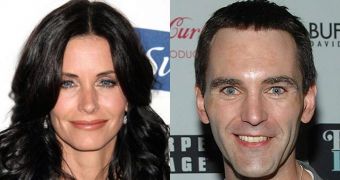 Johnny McDaid and Courteney Cox seem to be getting a running start towards the altar