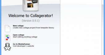 Start collage projects from templates, customize page size