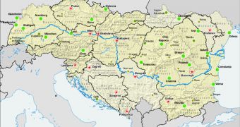 This is a view of the countries that the Danube passes through