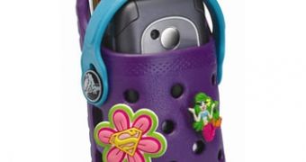 A Crocs o-dial phone case