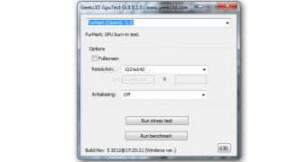 GpuTest works on Windows XP through 8, on 64-bit architecture