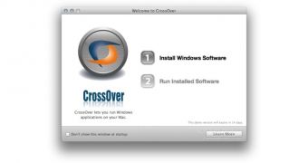 CrossOver install screen