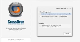 CrossOver Linux 12.5 new interface