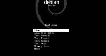 CrunchBang Linux 10 GRUB menu