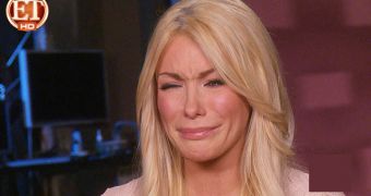 Crystal Harris cries during interview explaining why she’s not marrying Hugh Hefner