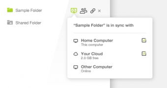 You can sync any folder with the cloud or just with your other computers with Cubby