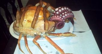 The mutant-spider looking Christmas meal