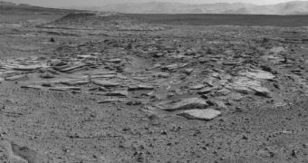 Curiosity image of Kimberly, showing multiple types of sandstones occupying the same area