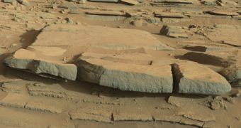Rocky outcrops in a Martian region called Kimberly