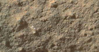 The shiny rock spotted by Curiosity