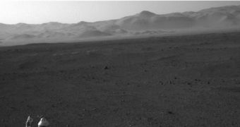 Curiosity snapped this image of its surroundings on August 7, 2012 (PDT)