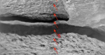 This mosaic of images from ChemCam's remote micro-imager camera show a rock called "Ithaca" that received the 100,000th zapping from Curiosity's laser, as well as 299 others