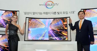 Samsung curved OLED display