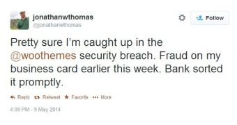 Customers of WordPress Themes Developer WooThemes Report Credit Card Fraud