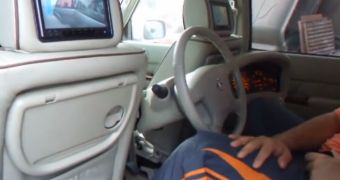 The "King of Customs" changes the interior placement in a Nissan Patrol