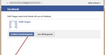 This is how a fake Facebook confirmation form looks like