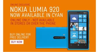 Cyan Lumia 920 now available in Australia