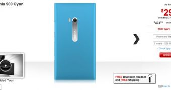 Cyan Nokia Lumia 900 Goes on Sale in Canada via Rogers