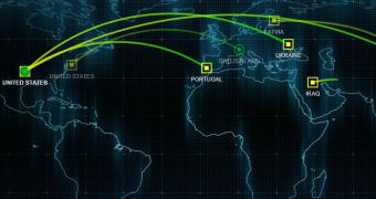 Cyber-Attacks Represented in Threat Map