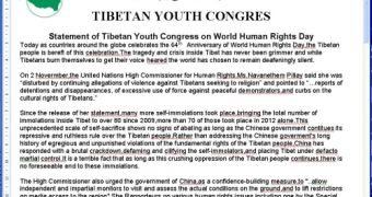 Decoy document used in attacks against Tibetan users