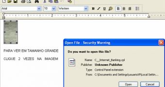 Malicious document carries malware