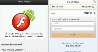 Scammers try to get users to pay for Flash Player