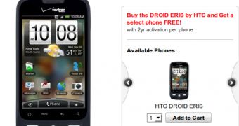 DROID Eris Now Free on Verizon's BOGO Promotion
