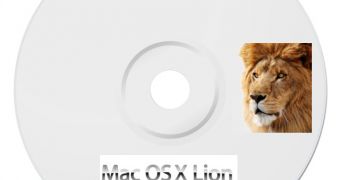 Mockup of OS X Lion DVD