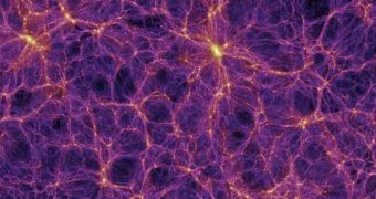 Dark matter is thought to bind galaxies together
