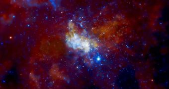 This image from the NASA Chandra X-ray Telescope shows the galactic core
