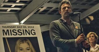 Ben Affleck in first official movie still for “Gone Girl,” directed by David Fincher and out in October 2014
