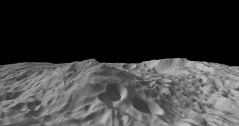 This is Vesta's mountain, three times taller than Everest